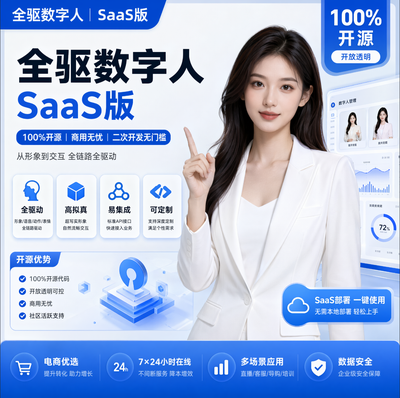 全驱数字人系统SaaS坑位
